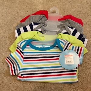 5 pack short sleeve bodysuit 3-6 months